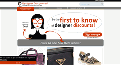 Desktop Screenshot of designerdiscounted.com